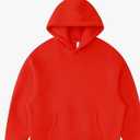 Sweatshirt Women Fleece Hoodies Fall Sprorts Outwear Clothoes (Red, L)