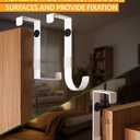 3 x 4smile Over the Door Hooks 6+2+2 Cruise Must Haves Set, White - Coat Hanger 6 pcs fits 1 3/8" + Towel Holder 2 pcs fits up to 1 3/4" + Cabinet Hooks 2 pcs with Anti-Scratch & Non-Slip Pads