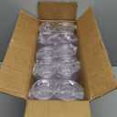 Dandat 50 Pcs Hard Plastic Coffee Cup Tea Party Cup with Handle 8 oz Disposable Coffee Mug Bulk Reusable Espresso Mug for Tea Party School DIY Craft Birthday Dessert(Clear)