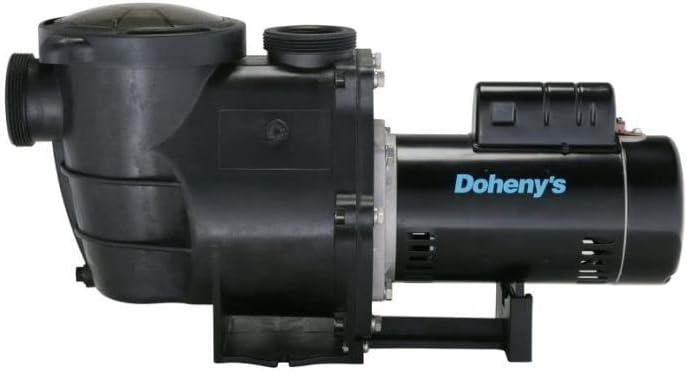 Doheny's Inground Swimming Pool Pro Pump | 1 HP, 115V/230V, 83 GPM | Self-Priming, Heavy-Duty, Low-Noise, High-Efficiency | Stainless Steel Shaft, Reinforced Thermoplastic, CSA & ETL Certified