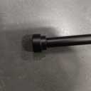 Black Curtain Rods for Windows 28 to 48 Inch(2.3-4ft), 5/8 Inch Diameter Heavy Duty Metal Small Curtain Rods with Brackets, Modern Decorative Drapery Rods, Window Curtains Rod,28-48"(1 Pack)