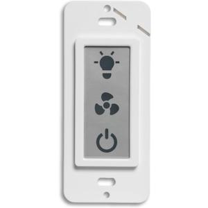 Homewerks 7150-02 LED 2-Way Panel Bathroom Light Switch for Ventilation Fans