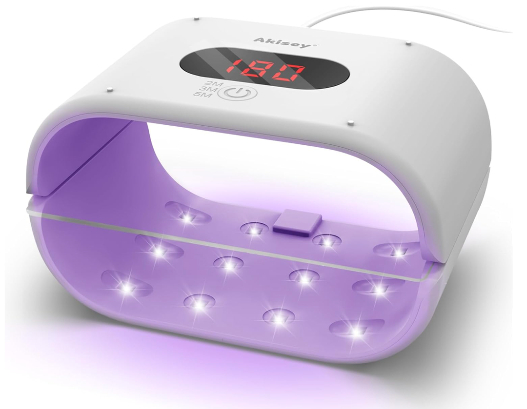 Akisey UV Light for Resin, TwoSided UV Resin Light with Adjustable Time Setting(2m, 3m, 5m), 36W Fast Curing Lamp for Molds DIY Craft Decor Jewelry Making