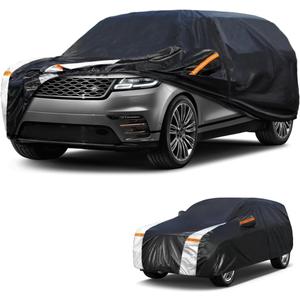 Large SUV Car Cover for Land Rover Range Rover 2001-2025 100% Waterproof All Weather, Heavy Duty Outdoor Full Exterior Covers Rain Sun Wind UV Protection