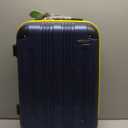 Rockland London Hardside Spinner Wheel Luggage, Navy, Carry-On 20-Inch (Blue)