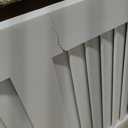 18"W x 39"H Americraft Two Equal Louver Exterior Real Wood Shutters (Per Pair), White