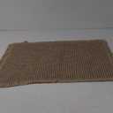 ZALL Tan Waffle Bath Mat,Super Absorbent Non Slip Bathroom Rug,Brown 18x30inch,Machine Washable Ultra Soft Floor Mats