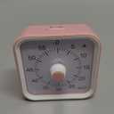 Visual Timer for Kids with Pause Function, Cute Silent Timer with Rainbow for Classroom, Teaching, Task, Kitchen, 60 Minute Countdown Time Management for ADHD (Rainbow Pink)