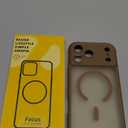 Thomo Magnetic for iPhone 17 Pro Max Case, [Compatible with Magsafe] [Full Camera Protection] Translucent Matte Military Grade Shockproof with Anti-Fingerprint Phone Cover 2025, Brown