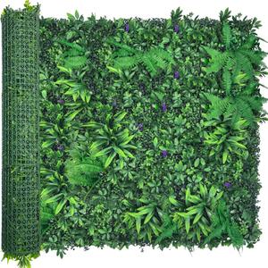 ODTORY Artificial Greenery Wall Panels: 50'' x 120'' UV-Anti Faux Greennery Grass Wall Privacy Backdrop Fence Screen for Garden Fence Covering Privacy, Outdoor Indoor Home Decor