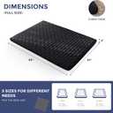 MAXYOYO 3" Thick Japanese Floor Futon Mattress, Portable Floor Mattress
Full Size Sleeping Pad Foldable Roll Up Mattress, Portable Floor Mattress Pad for Adults, Guest Room, Camping, Black