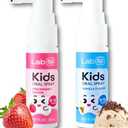 LAB52 Kids Oral Spray, Toddler Toothpaste Helper for Daily Oral Care and Fresh Breath, Children Approved with Fluoride Free for Newborn to Preschoolers, Xylitol (Strawberry), Exp Date:2028/06/04