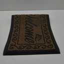 Yimobra Welcome Front Door Mat, Heavy Duty Easy Clean Doormat Indoor Outdoor, Waterproof Quick Dry Floor Mat for Home, Garage, High Traffic Areas, Non Slip, Low Profile, 29.5X17 Inches, Beige Brown