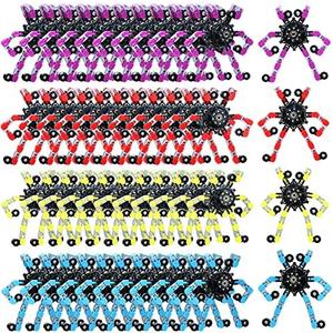 28 Pack Transformable Fidget Spinners Toys, Valentines Party Favors, Stress Relief Sensory Fidget Toys Deformable Chain DIY Robot Spinner Fingertip Gyro Birthday Valentines Day Gifts for Kid Adults