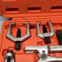 Ball Joint Separator Kit | 5 in 1 Pitman Arm Puller, Tie Rod End Tool Set, Splitter Removal Kit for Front End Service (Red)