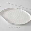 Portofino Plata, Large Oval Platter, 17.75" x 11.75" x 1.25"