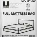 UBOXES Moving Supplies Full Size Mattress Bag 54" x 12" x 90" (FULLSCOVER01),Clear