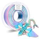 FXAAGFH Rainbow PLA Filament 1.75mm, Multicolor 3D Printing Model Filament Matte, +/ - 0.02mm, 2.2lbs 1kg