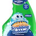 Scrubbing Bubbles Mega Bathroom and Shower Cleaner Spray, Foaming Action Removes Limescale and Soap Scum, Rainshower Scent, 32oz (32 Fl Oz (Pack of 1))