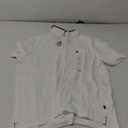 Nautica Men's Classic Fit Short Sleeve Dual Tipped Collar Polo Shirt (Large, Bright White)