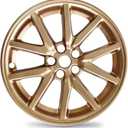 Mayde 18-Inch Wheel Covers fits 2017-2023 Tesla Model 3 Rims, Replacement Hub Caps (1 Piece, Gold)