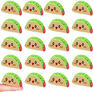 100 Set Emotional Support Taco Bulk Positive Mini Tacos Ornament Mexican Cinco De Mayo Employee Appreciation Gifts for Relationship Food Service Registered Dietitian Gift