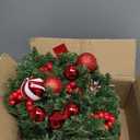 Christmas Garland with Lights 9FT Timer Prelit Garland Battery Operated Outdoor Indoor Christmas Decorations 30 LEDs Lighted Garland for Stairs Railing Fireplace Mantle Front Door Home Holiday Decor