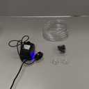 Fountain Pump with LED Lights, 220GPH(15W 900L/H) Submersible Water Pump, Durable Outdoor Fountain Water Pump with 6.5ft Tubing (ID x 1/3-Inch), 3 Nozzles for Aquarium, Pond, Fish Tank