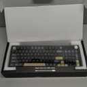 RedThunder K95 Wireless Mechanical Keyboard, TFT Screen & Knob, TriMode BT5.0/2.4GHz/USBC Hot Swappable Custom, Prelubed Linear Pink Switches, Gasket Structure, RGB Gaming Keyboard, BlackGold