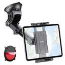 OHLPRO Tablet Holder for Car Dashboard [Suction Cup Mount] Windshield Wall Desk, Adjustable Stand for 5-13" iPad mini Air Pro Galaxy Tab S9 Phone - Heavy Duty Truck Accessories (9" ABS Arm)