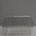 Isaac Jacobs Large Stackable Organizer Bin (10.75 x 6.5 x 6.1) w Hinged Lid Clear Storage Box Home Office School Fridge Bathroom Kitchen Pantry Container BPAFree Food Safe (Large Clear)