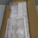 Expandable Shoe Rack Organizer, Hanging Shoe Organizer for Closet & Adjustable Under Cabinet Shelf,Shoe Storage Rack Retractable for Kitchen and Clothing Storage (White, 2 Pack)