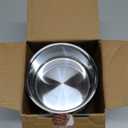 E-far 4 Inch Small Cake Pan Set of 3, Stainless Steel Mini Round Smash Cake Baking Pans, Non-Toxic & Healthy, Mirror Finish & Dishwasher Safe