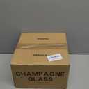 YANGNAY Stemless Champagne Flutes Set of 16, 8 oz - Clear Glass Toasting Glasses for Mimosa - Elegant Beverage Glassware