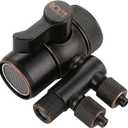 2 Way Kitchen Counter Top Water Filter Faucet Diverter Valve Aerator Splitter with Female M22 Thread and 1/4'' OD RO Tubing outlet Oil Rubbed Bronze