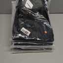 7 x Women's Wide Leg Pants Y2K Trendy Elastic Waist Track Pants Baggy Tie Knot Trousers with Zipper Pockets Streetwear Casual (Black, XS)