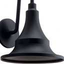 KICHLER Hampshire 19.75 inch 1 Light Large Outdoor Wall Light in Textured Black, Medium