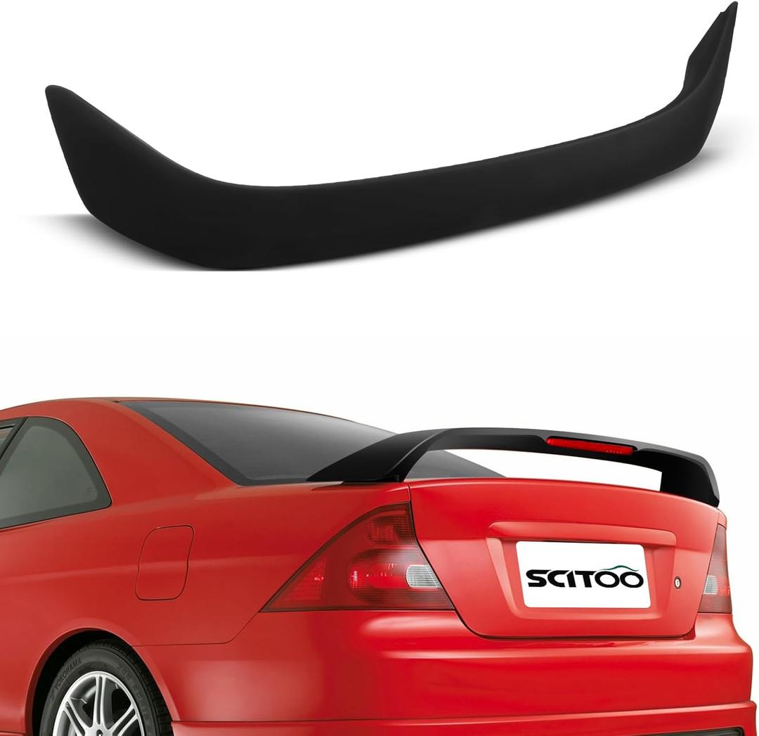 SCITOO Black ABS Rear Trunk Spoiler Wing 50.78 Inch x 4.33 Inch Replacement fit for 2001-2005 for Honda Civic
