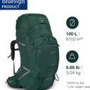Osprey Aether Plus 100L Men's Backpacking Backpack, Black L-XL