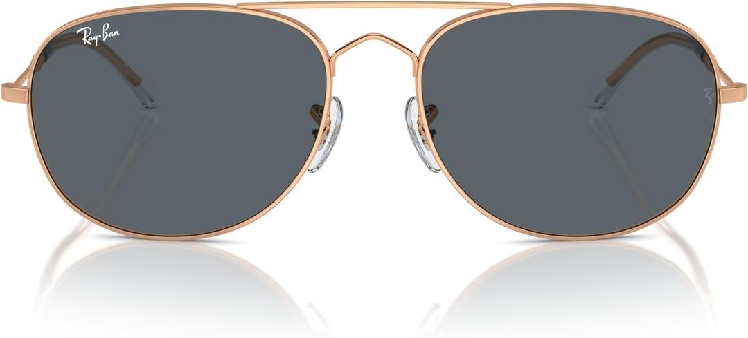 Ray-Ban Rb3735 Bain Bridge Aviator Sunglasses (Rose Gold/Blue) Ray-Ban Rb3735 Bain Bridge Aviator Sunglasses (Rose Gold/Blue)