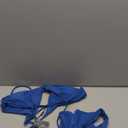 ZAFUL Women's Solid Spaghetti Strap Bralette Bikini Set Two Piece Swimsuit
Blue, Size XL