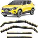 in-Channel Window Visors Rain Guards for Kia Seltos 2021-2026