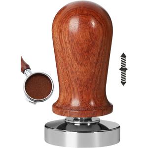 WYLOSUA 53mm Coffee Tamper | Professional Espresso Tamper | Ergonomic Wooden Handle | Durable 304 Stainless Steel | For Home & Commercial Use | Perfect for Baristas & Coffee Lovers