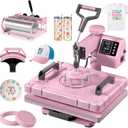 Slendor 12x15 Inch 5 in 1 Swing Away Heat Press Machine for T Shirts