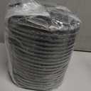 Nuanchu 8 in x 20 ft Recycled Rubber Walkway, Black Rubber Mulch Mat Roll