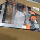 Folding Hand Truck Dolly Cart with Wheels, 500lb Load,Silver Orange
