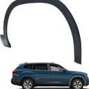 NLQR 3CN853718B9B9 Front Black Fender Molding Trim Right Side Wheel Arch Cover, Fit for Volkswagen Atlas 2018 2019 2020 2021