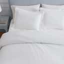Martha Stewart - Queen Comforter Set, Crisp & Smooth Bedding with a Cotton Percale Lightweight Feel, Reversible 3 Piece Bed Set with Matching Pillowcases (Simple Scallop Pink)