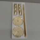 French Gold Taper Candle Holders for Wedding Table Centerpiece,Tall Taper Candlestick Holders Bulk Set of 6,Metal Candle Stick Holders for Dinning or Mantel Centerpiece,Party Home Decor