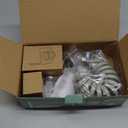 CECEFIN Kitchen Sink Sprayer Hose Attachment for Faucet, Kitchen Faucet Head Replacement w/ 79" Recoil Hose and Holder, Pressurized Water Saving Aerator & Diverter Valve, Faucet Sprayer Attachment Set (F- Grey- ON/OFF Pause Sprayer)